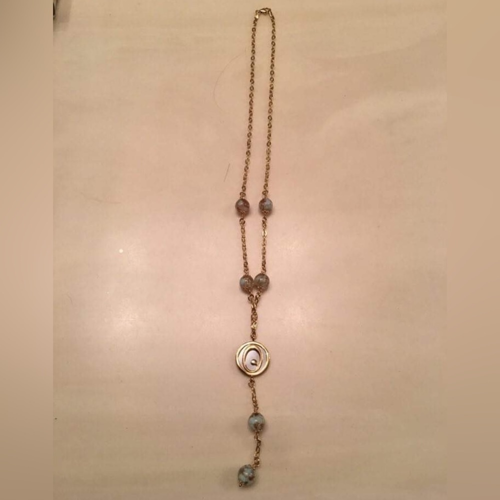 𝅺Excellent Condition Gold & Beaded Necklace